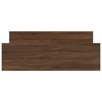 Giroletto con Testiera e Pediera Rovere Marrone 135x190 cm