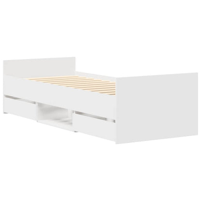 Giroletto con Testiera e Pediera Bianco 100x200 cm