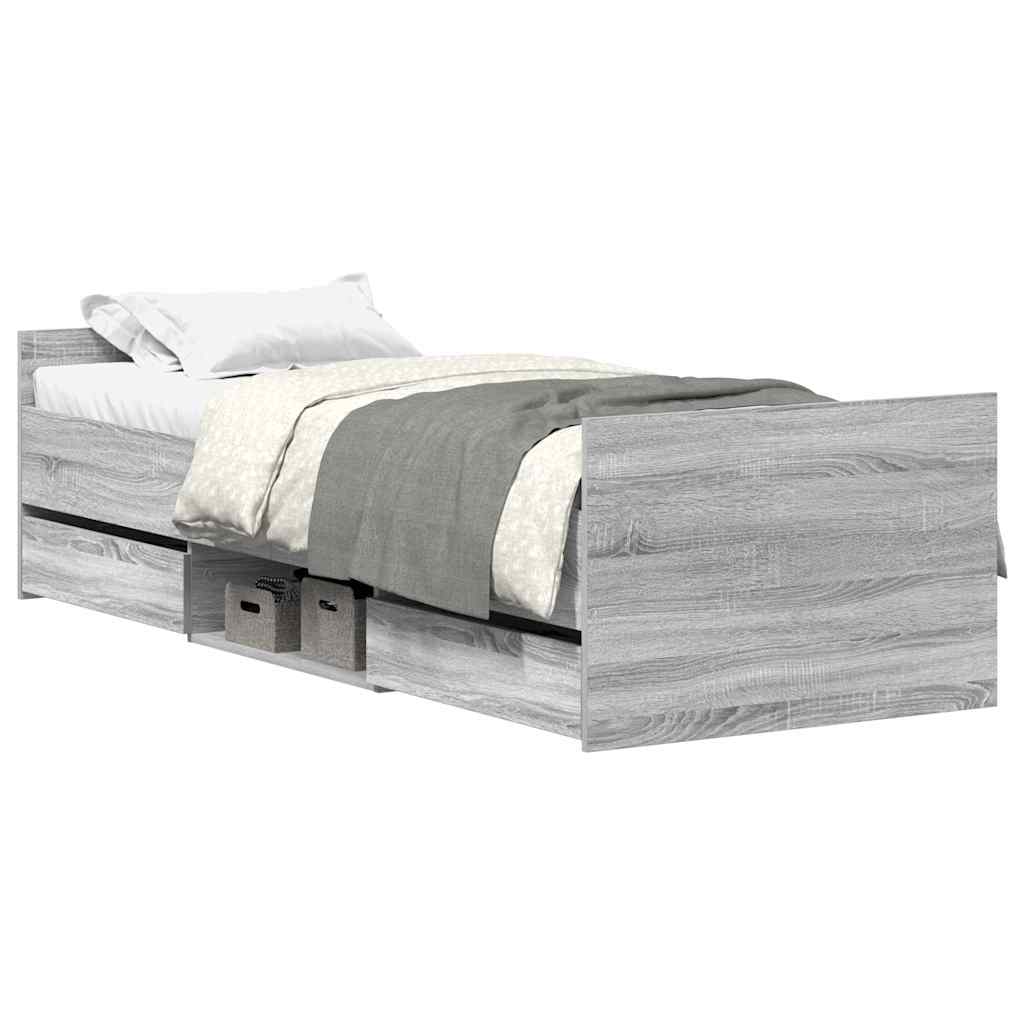 Giroletto senza Materasso Rovere Sonoma 90x190 cm