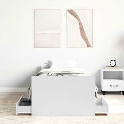 Giroletto con Testiera e Pediera Bianco 75x190 cm
