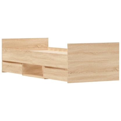 Giroletto con Testiera e Pediera Rovere Sonoma 75x190 cm