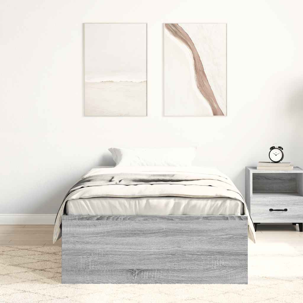 Giroletto senza Materasso Rovere Sonoma 90x190 cm