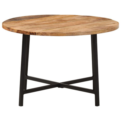 Tavolino da Salotto 54x54x35 cm Legno Massello Mango e Ferro