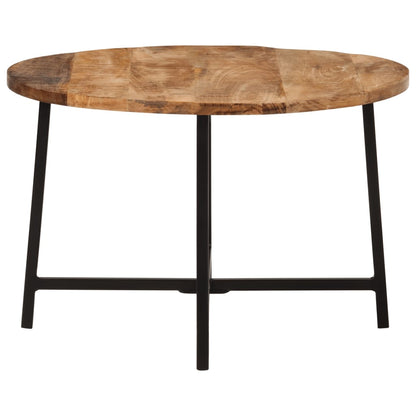 Tavolino da Salotto 54x54x35 cm Legno Massello Mango e Ferro