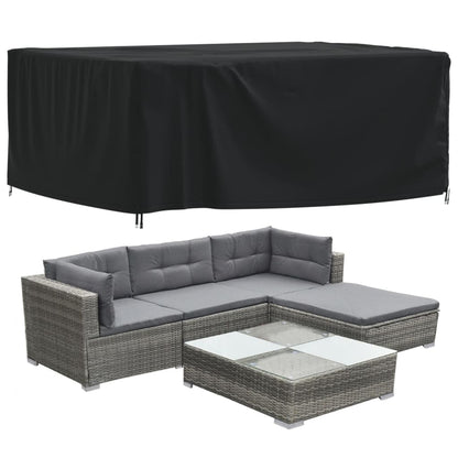 Copertura per Mobili da Giardino Nera 200x165x80 cm 420D Oxford