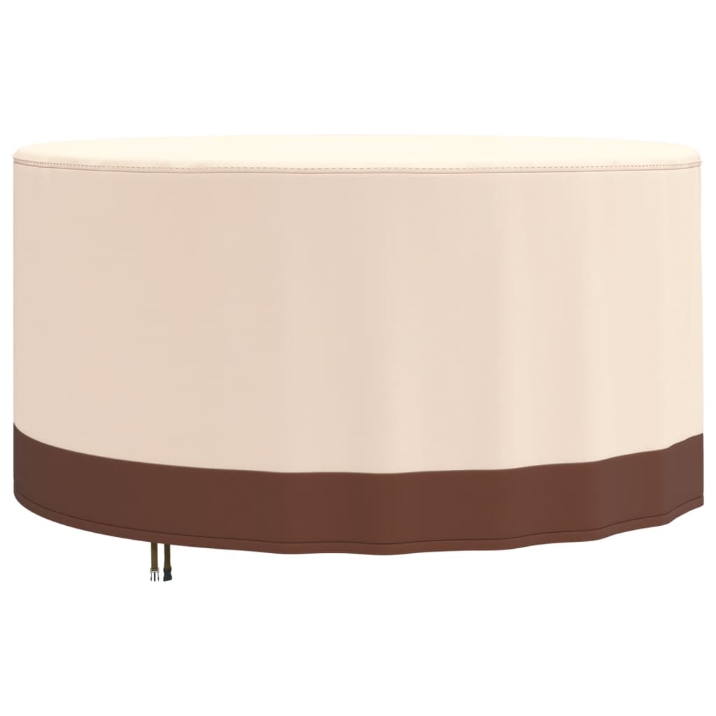 Copertura Mobili Giardino Rotonda Beige Ø 157x71 cm 600D Oxford