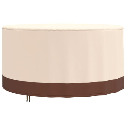 Copertura Mobili Giardino Rotonda Beige Ø 157x71 cm 600D Oxford