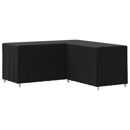 Copertura per Divano a L Nera 215x215x80 cm 420D Oxford