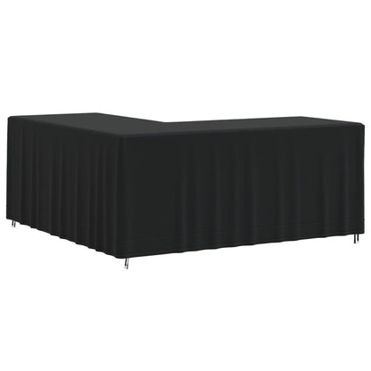 Copertura per Divano a L Nera 215x215x80 cm 420D Oxford