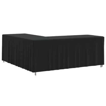 Copertura per Divano a L Nera 254x254x80 cm 420D Oxford