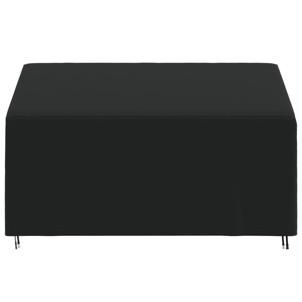 Copertura per Panca a 3 Posti Nera 165x70x65/94 cm 420D Oxford