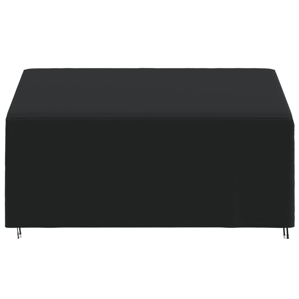 Copertura per Panca a 3 Posti Nera 175x85x68/94 cm 420D Oxford