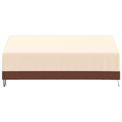 Copertura per Panca a 3 Posti Beige 204x86x48/73 cm 600D Oxford