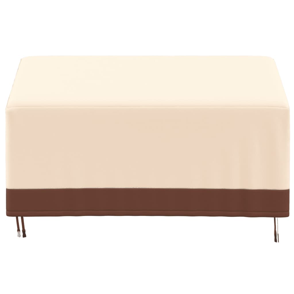Copertura per Panca a 3 Posti Beige 159x84x56/81 cm 600D Oxford