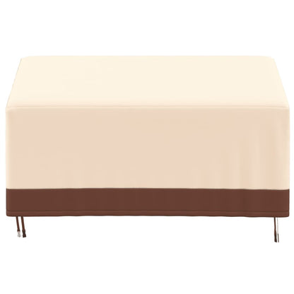 Copertura per Panca a 3 Posti Beige 159x84x56/81 cm 600D Oxford