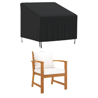 Copertura Sedia da Giardino Nera 90x90x50/75 cm 420D Oxford