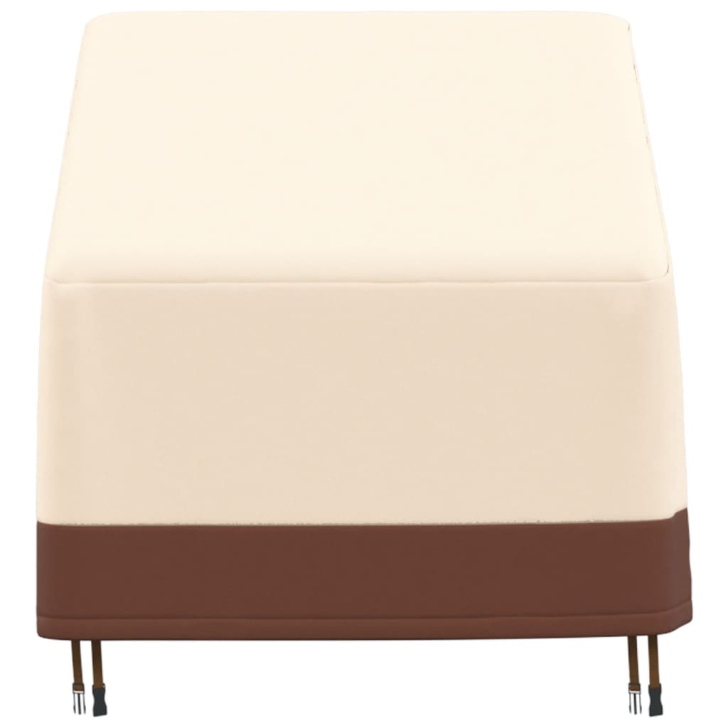 Copertura Poltrona da Giardino Beige 79x97x48/74 cm 600D Oxford