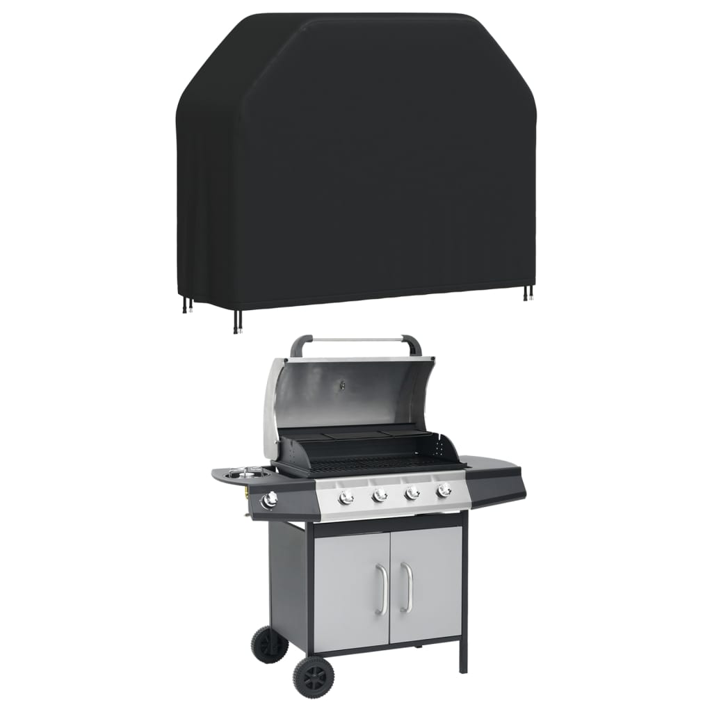 Copertura per Barbecue 140x58x106 cm Nera 420D Oxford