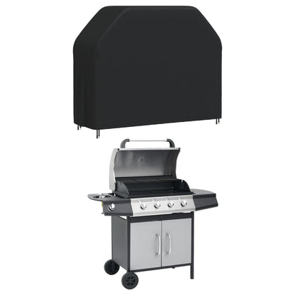 Copertura per Barbecue 162x61x122 cm Nera 420D Oxford