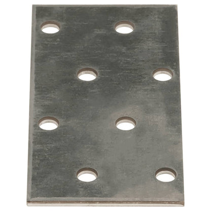 Piastre Forate 60 pz 2 mm 80x40 mm Acciaio Zincato