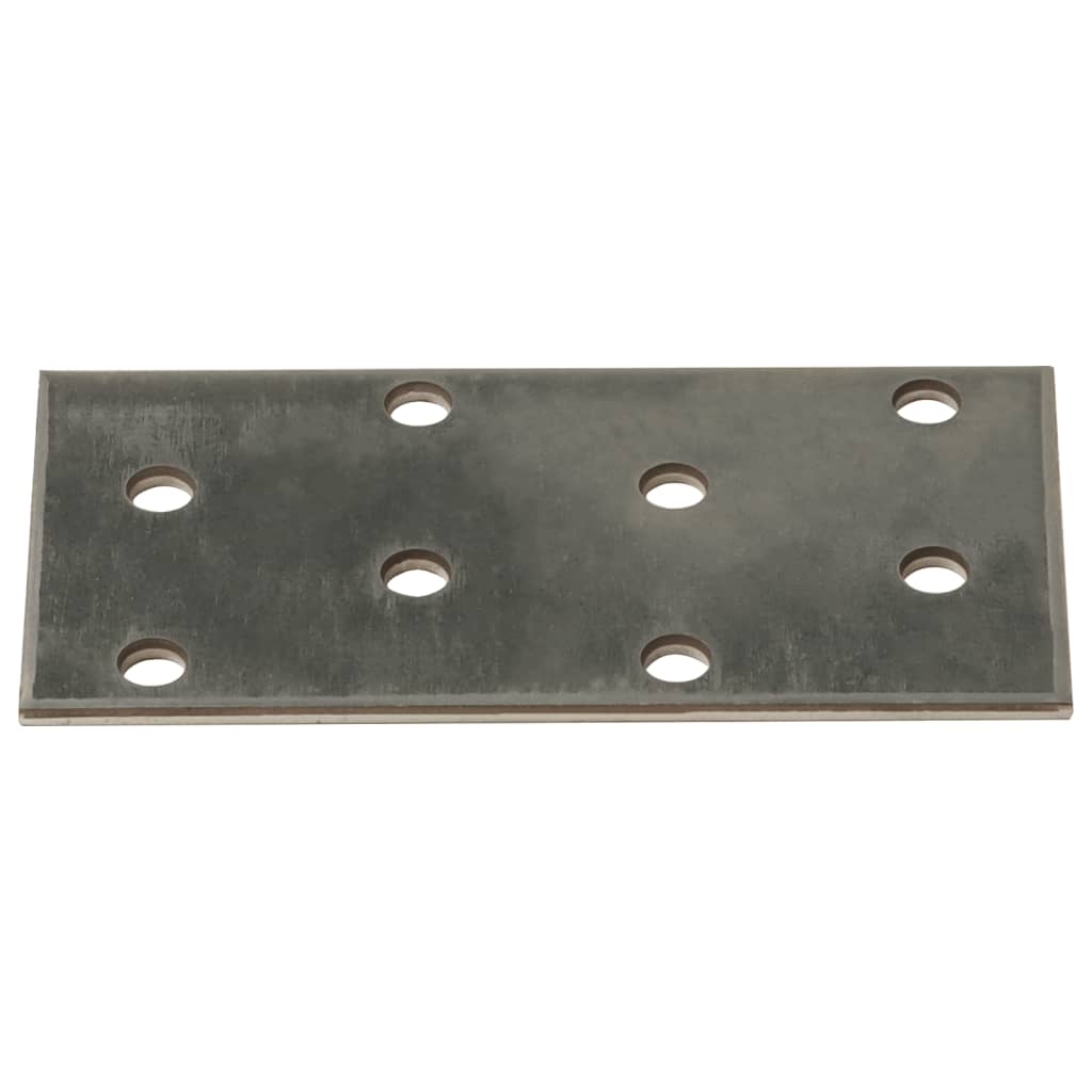 Piastre Forate 60 pz 2 mm 80x40 mm Acciaio Zincato