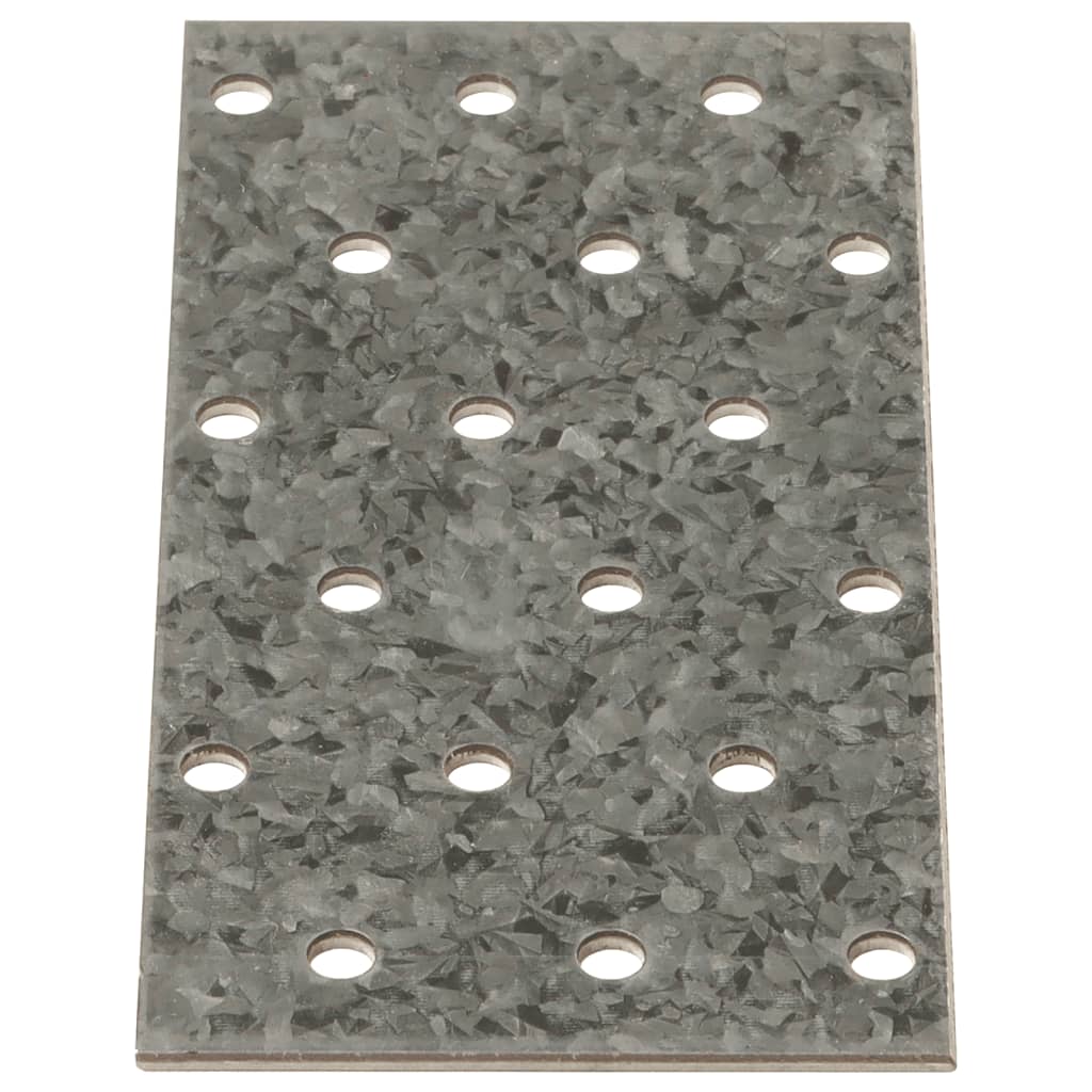 Piastre Forate 40 pz 2 mm 120x60 mm Acciaio Zincato