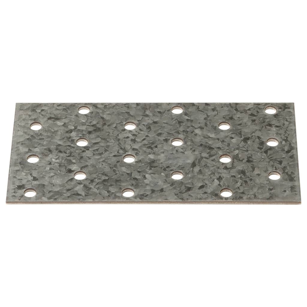 Piastre Forate 40 pz 2 mm 120x60 mm Acciaio Zincato