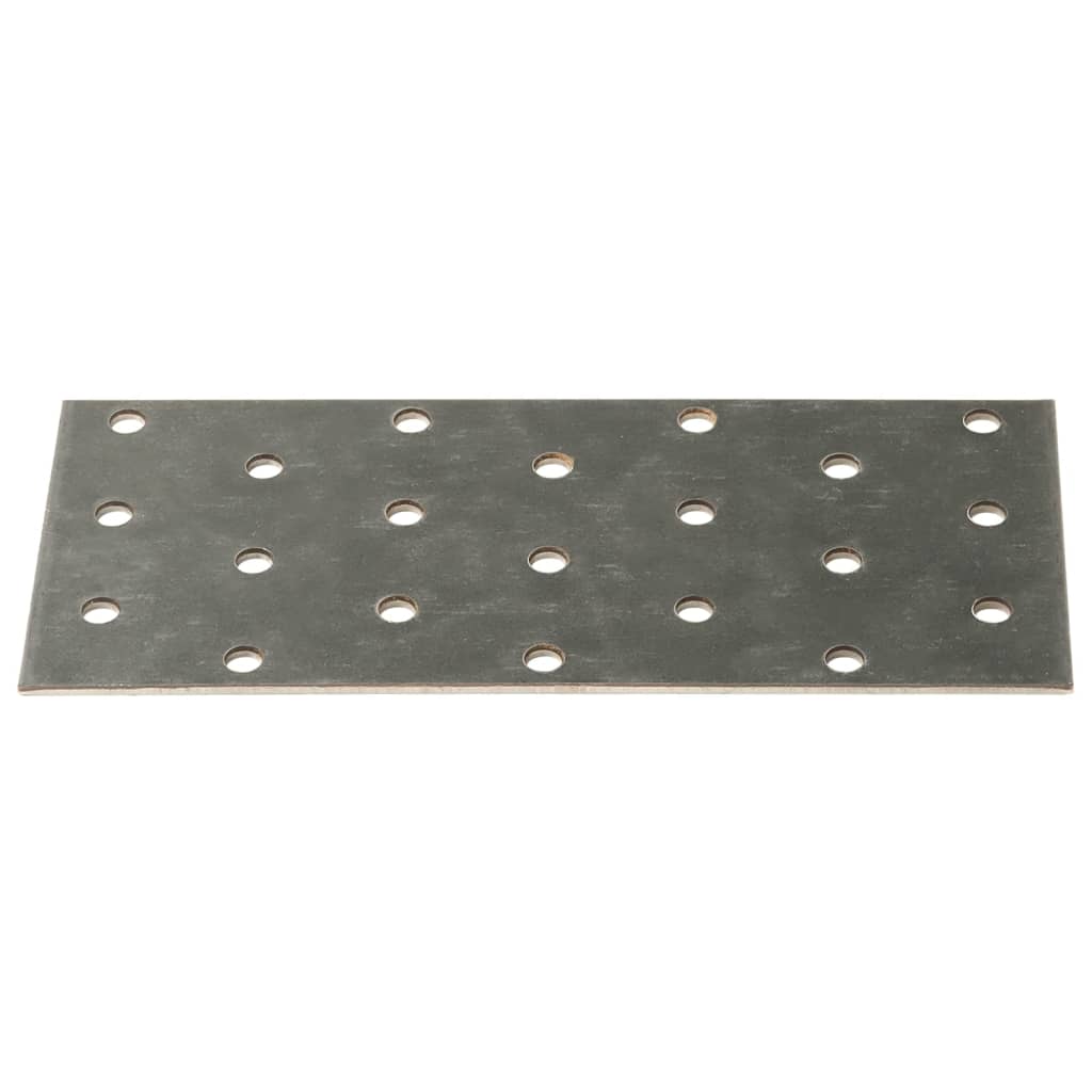 Piastre Forate 40 pz 2 mm 140x60 mm Acciaio Zincato