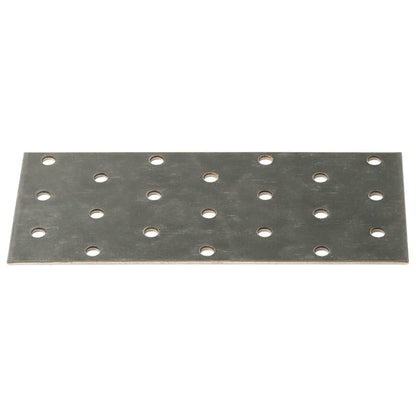 Piastre Forate 40 pz 2 mm 140x60 mm Acciaio Zincato