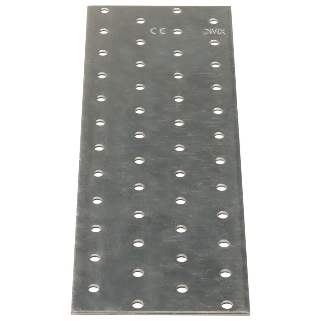 Piastre Forate 20 pz 2 mm 240x80 mm Acciaio Zincato