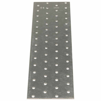 Piastre Forate 20 pz 2 mm 300x80 mm Acciaio Zincato
