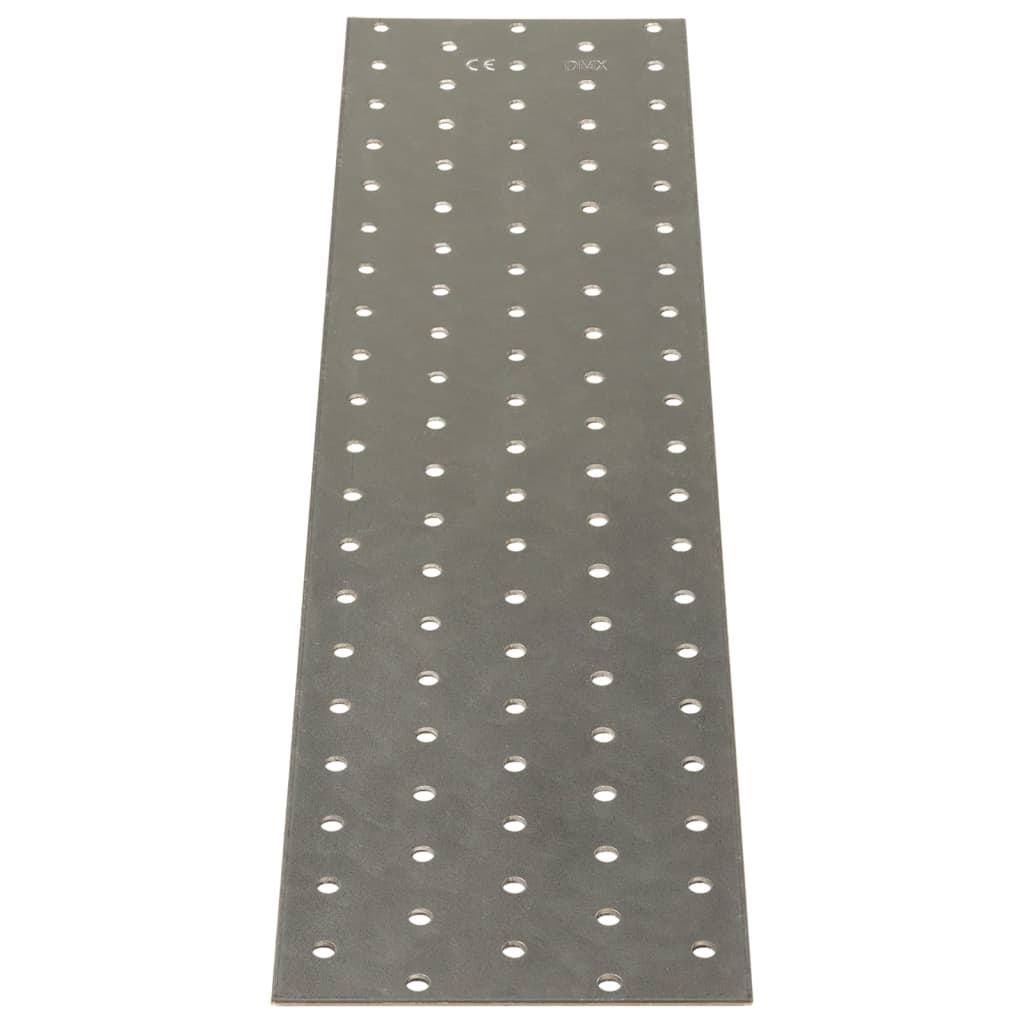 Piastre Forate 20 pz 2 mm 400x100 mm Acciaio Zincato