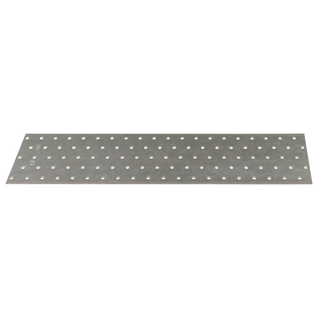 Piastre Forate 20 pz 2 mm 400x100 mm Acciaio Zincato