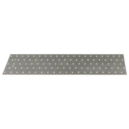 Piastre Forate 20 pz 2 mm 400x100 mm Acciaio Zincato