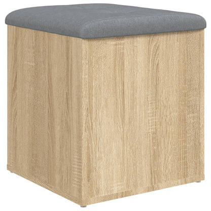 Panca Portaoggetti Rovere Sonoma 42x42x45 cm Legno Multistrato