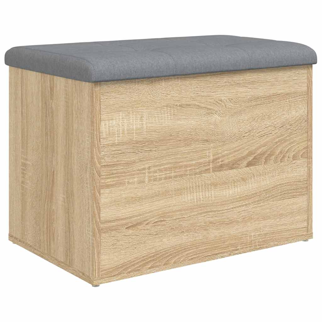 Panca Contenitore Rovere Sonoma 62x42x45 cm Legno Agglomerato