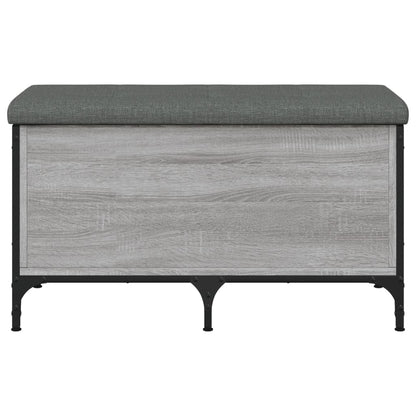 Panca Portaoggetti Grigio Sonoma 82x42x45 cm Legno Multistrato