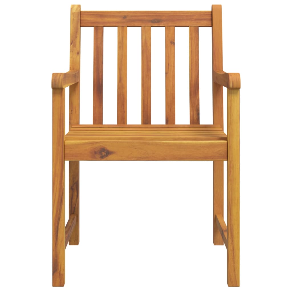 Sedie da Giardino 4 pz 56x55,5x90 cm Legno Massello di Acacia
