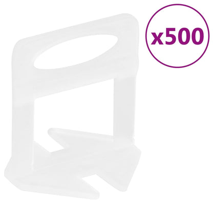 Sistema di Livellamento per Piastrelle 250 Cunei 500 Clip 1,5mm
