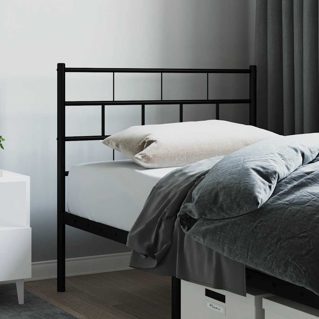 Testiera di Ricambio in Metallo Nero 80 cm