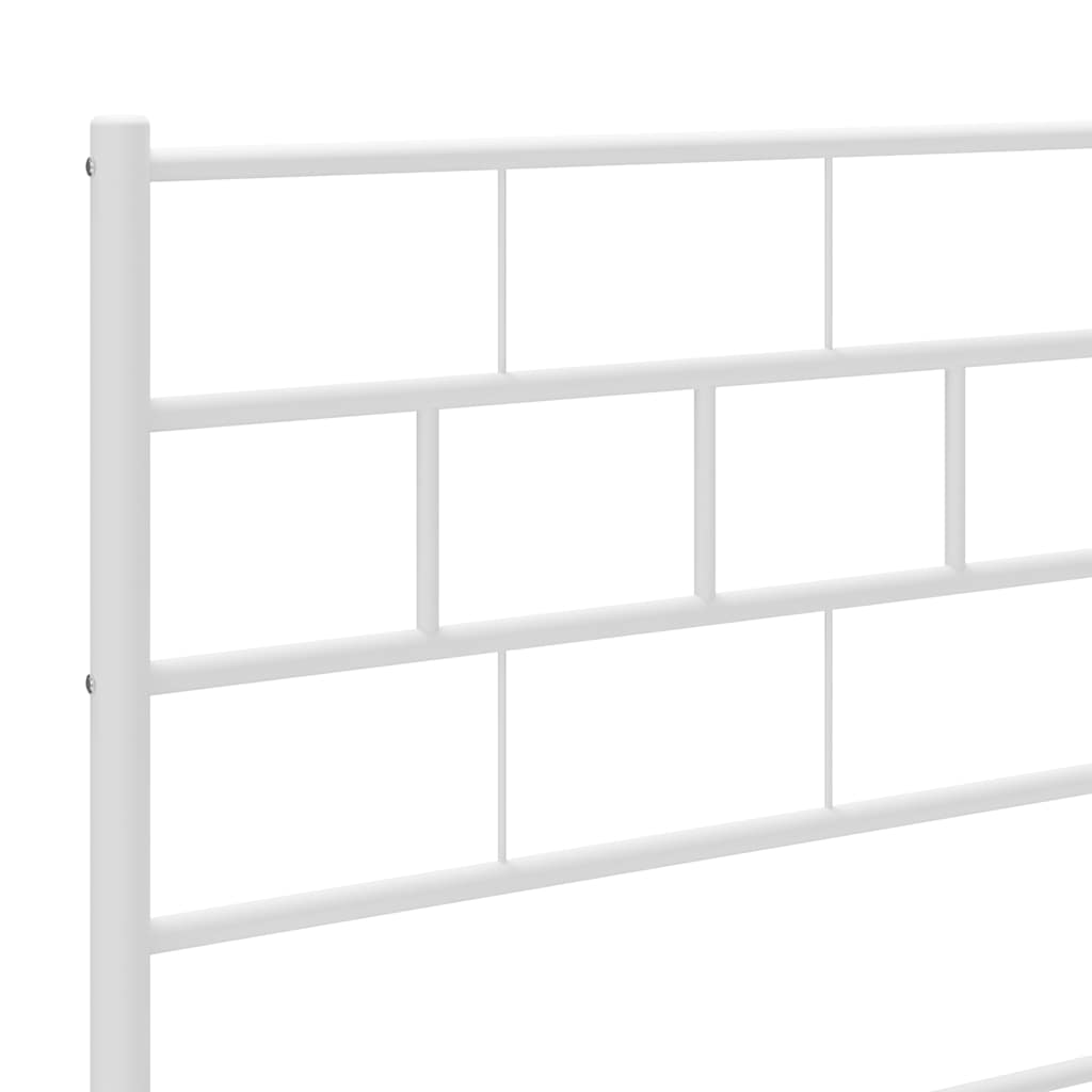 Testiera di Ricambio in Metallo Bianco 75 cm