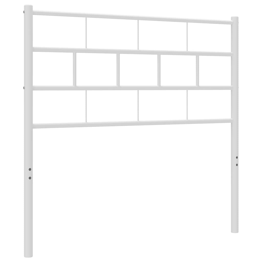 Testiera di Ricambio in Metallo Bianco 100 cm