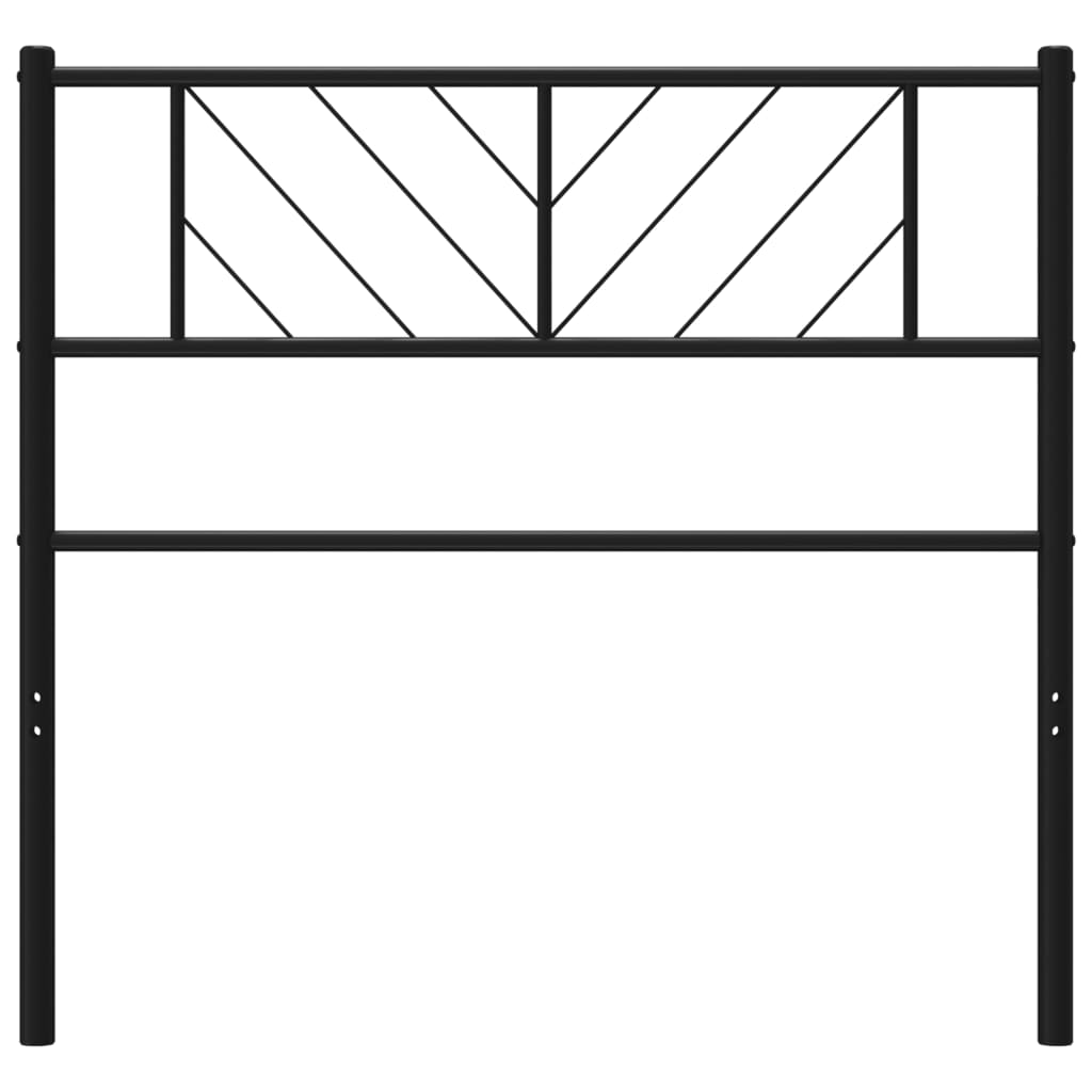 Testiera di Ricambio in Metallo Nero 90 cm