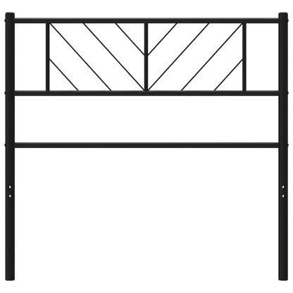 Testiera di Ricambio in Metallo Nero 90 cm
