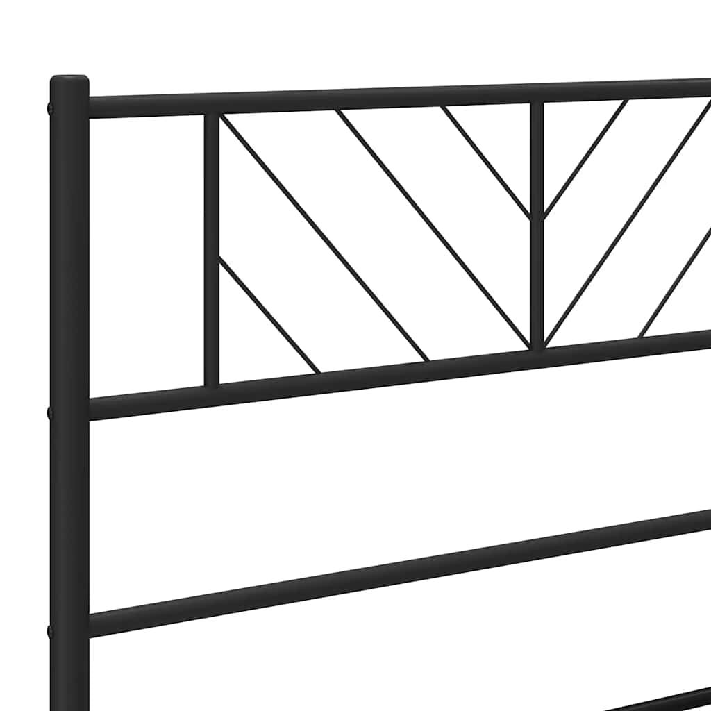 Testiera di Ricambio in Metallo Nero 107 cm