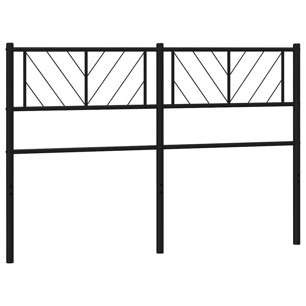 Testiera di Ricambio in Metallo Nero 135 cm