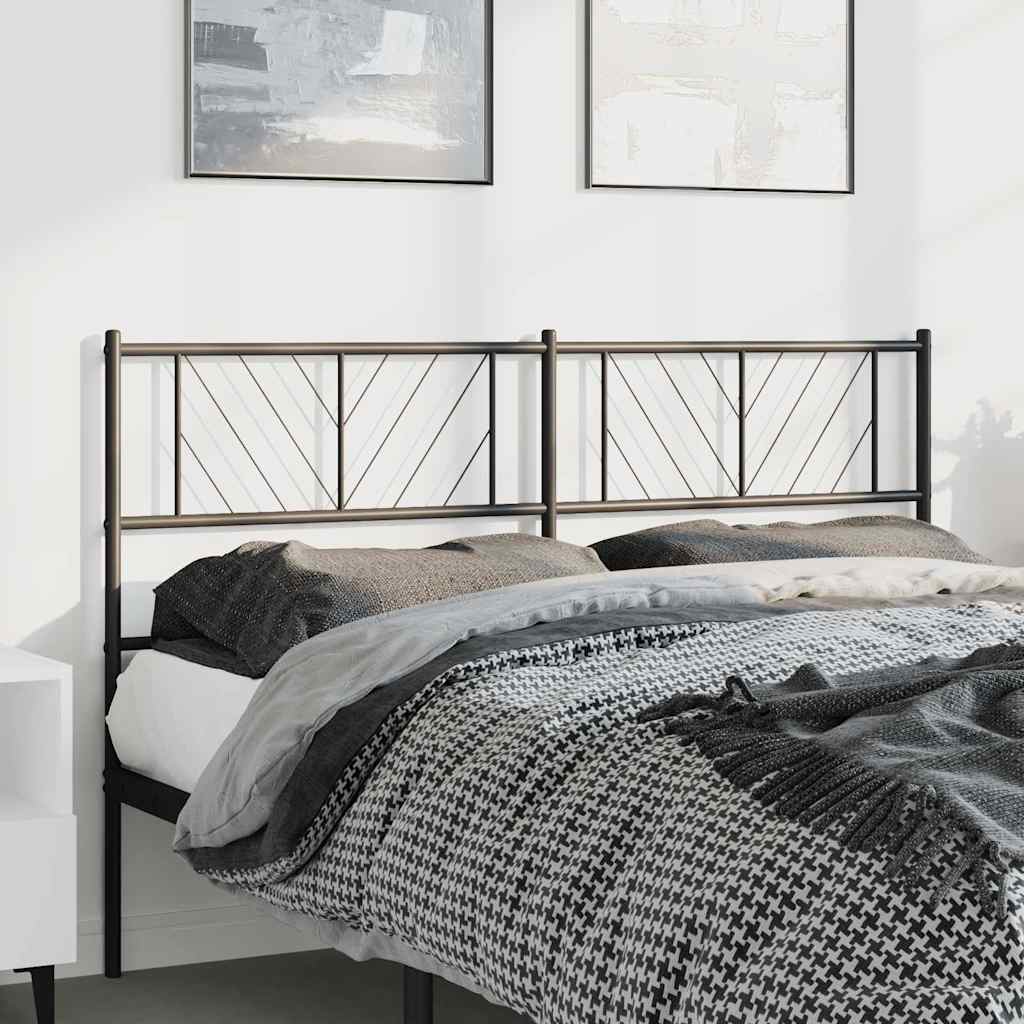 Testiera di Ricambio in Metallo Nero 135 cm