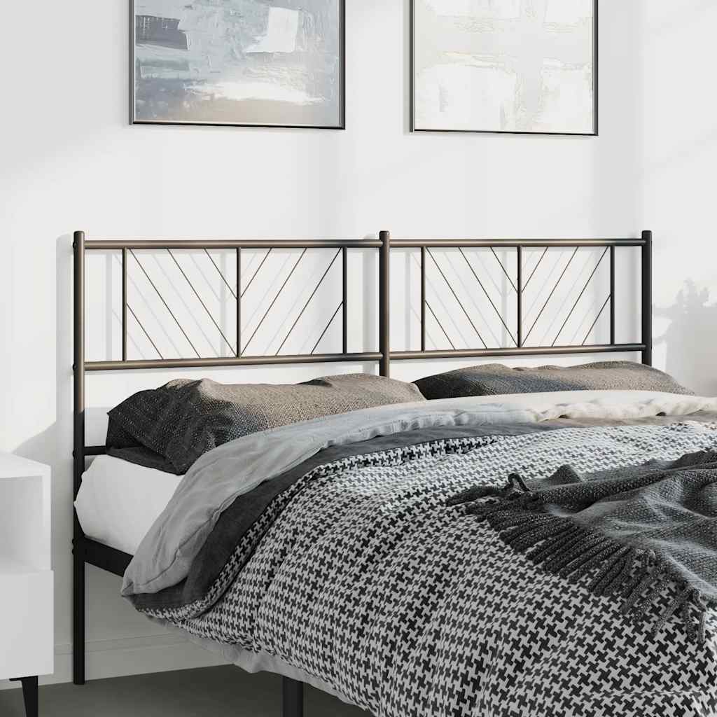 Testiera di Ricambio in Metallo Nero 150 cm