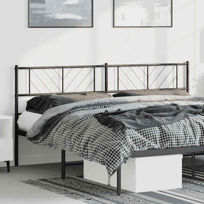 Testiera di Ricambio in Metallo Nero 180 cm
