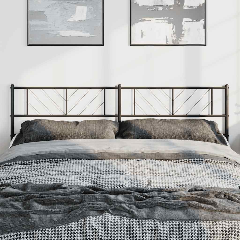Testiera di Ricambio in Metallo Nero 180 cm